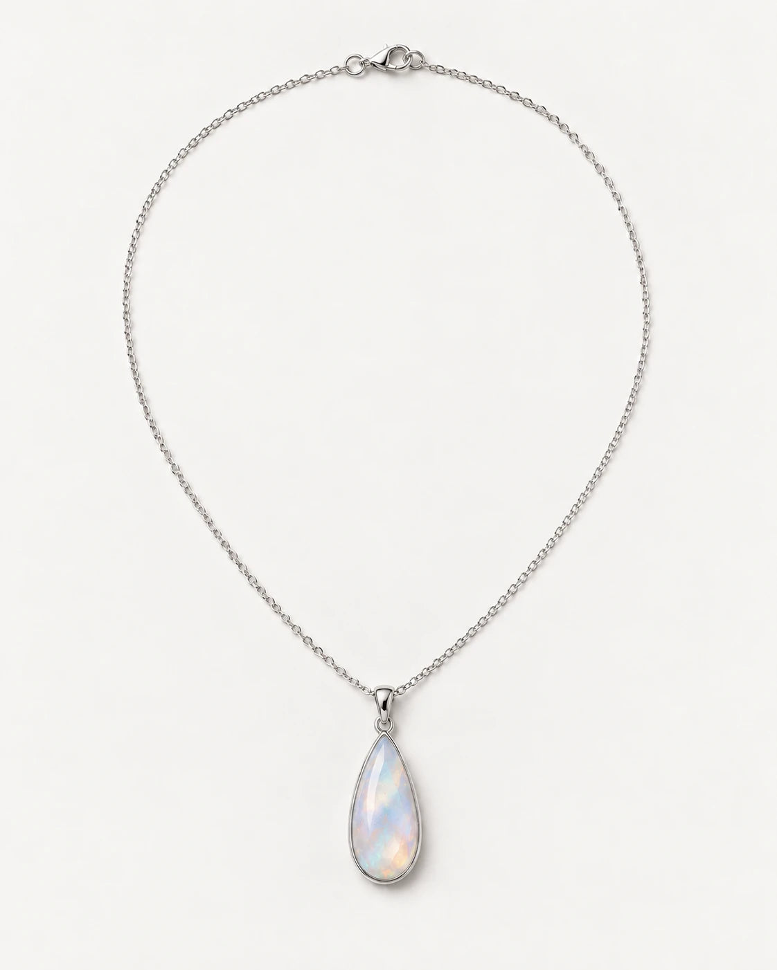Iridescent opal-color drop pendant concept