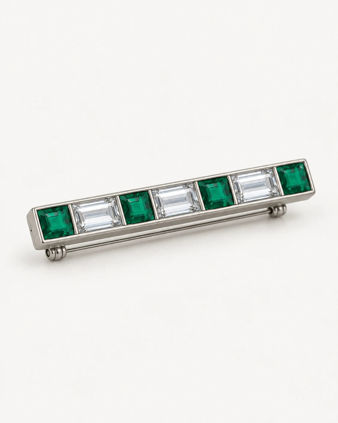 AI concept: Green Interval Bar Pin, three-quarter construction view