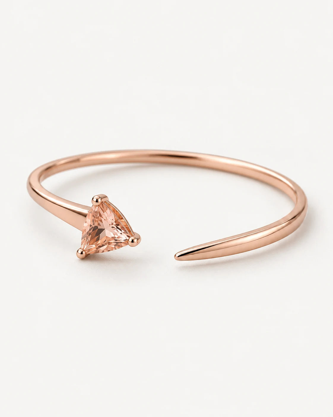 AI concept: Peach Triangle Cuff, three-quarter construction view