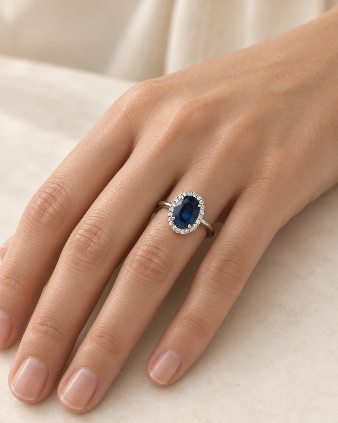 AI concept: Azure Halo Ring, wearing study