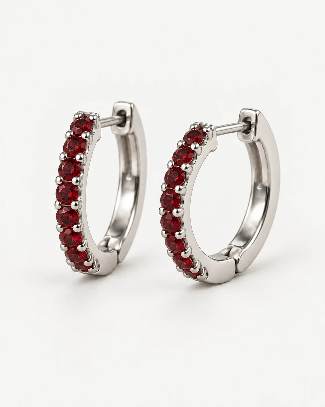 AI concept: Crimson Arc Hoops, three-quarter construction view
