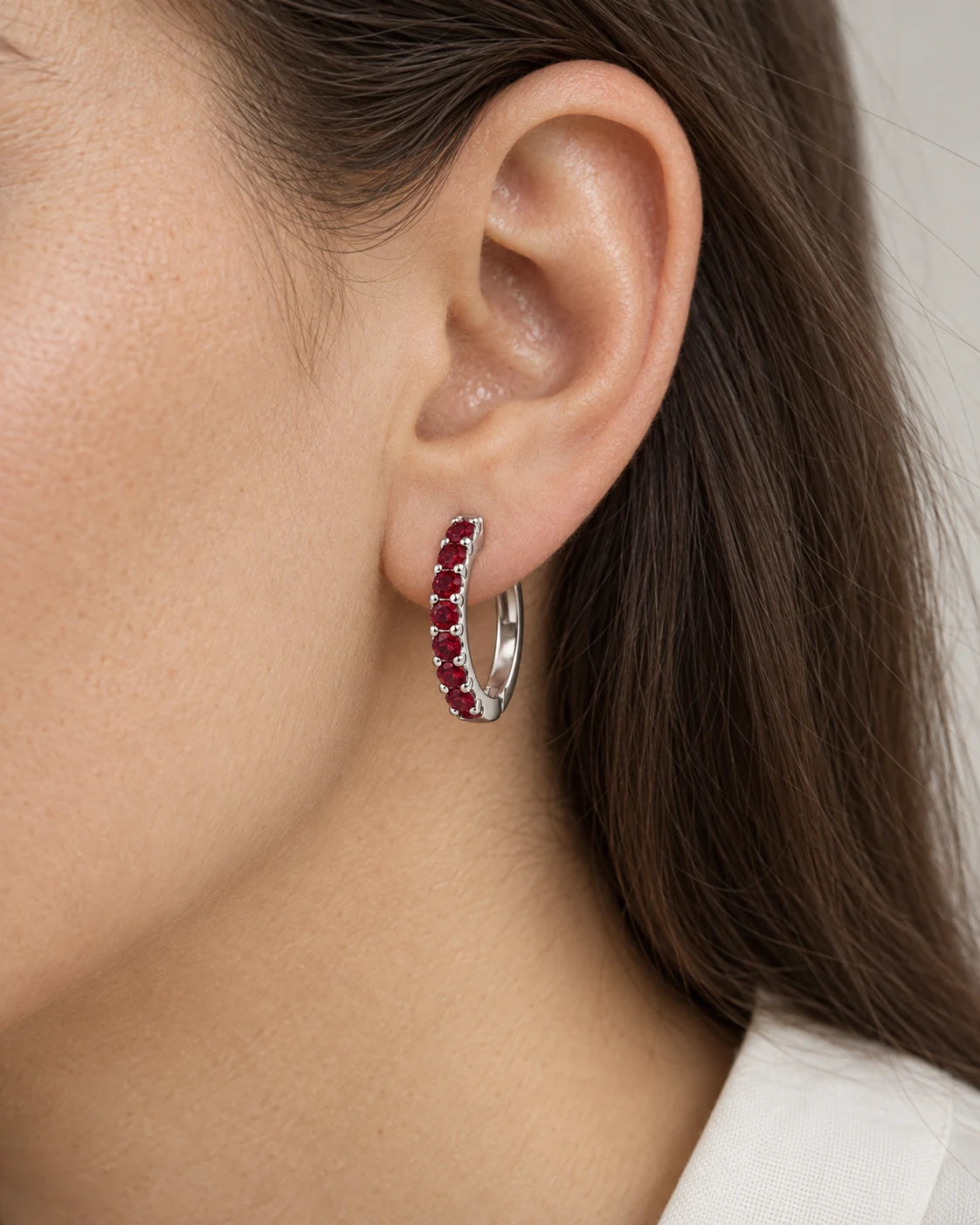 AI concept: Crimson Arc Hoops, wearing study